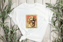Dog Portrait Vintage Sublimation Clipart Product Image 2