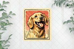 Dog Portrait Vintage Sublimation Clipart Product Image 1