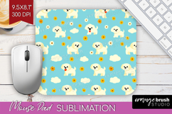 Golden Retriever Dog Mouse Pad Sublimation Cute Chibi Puppy Product Image 1