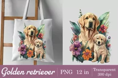 Golden Retriever t-shirt sublimation print design png Product Image 3