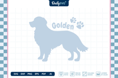 Dog Breed Silhouette Golden Retriever SVG Product Image 3