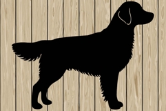 Golden retriever dog stencil silhouette SVG Product Image 1