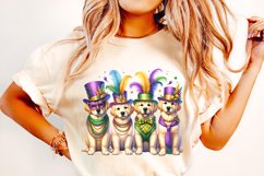Mardi Gras Dogs PNG, Mardi Gras Golden Retriever Sublimation Product Image 2