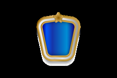Golden shield badge and label retro shape graphic Product Image 2