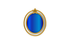 Golden shield badge and label retro shape isolated Product Image 1