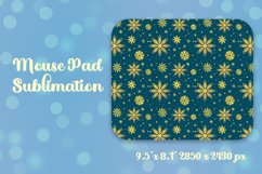 Golden snowflakes Mouse pad Product Image 1