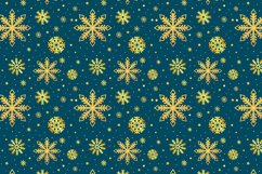 Golden snowflakes Mouse pad Product Image 2