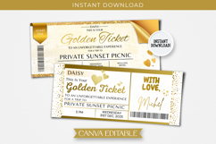 Editable Golden Ticket Canva Template Product Image 2