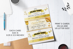 Editable Golden Ticket Canva Template Product Image 5