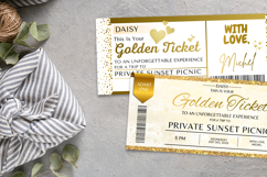 Editable Golden Ticket Canva Template Product Image 7