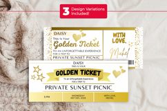 Editable Golden Ticket Canva Template Product Image 9