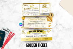 Editable Golden Ticket Canva Template Product Image 1