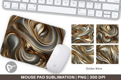 Mouse Pad Golden Wave Product Image 1