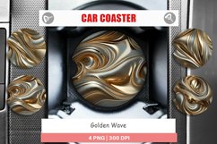 Car Coaster Golden Wave Product Image 1