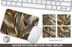 Mouse Pad Golden Wave Product Image 1