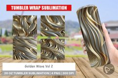 Tumbler Wrap Golden Wave Product Image 1