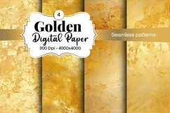 Golden Luxury Digital Papers Marble and Glitter digital pape Product Image 1