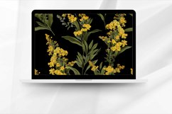 Goldenrod Flowers Digital Paper Bundle Product Image 2