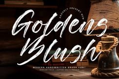 Goldens Blush - A Modern Handwritten Brush Product Image 1