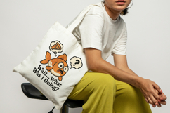 Confused Goldfish PNG, Sublimation Design. Product Image 3
