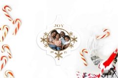 Golden Joy Snowflake Sublimation Template Product Image 3