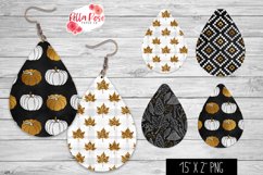 Gold Pumpkin | Autumn | 4 Sets of Teardrop Earrings Product Image 1