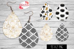 Gold Pumpkin | Autumn | 4 Sets of Teardrop Earrings Product Image 1