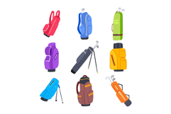 golf bag set cartoon Product Image 1