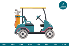 Golf Cart Machine Embroidery Product Image 1