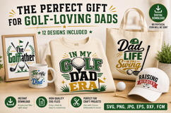 Golf SVG Bundle, Golf Dad Quotes, Bundle, Father’s Day Shirt Product Image 4