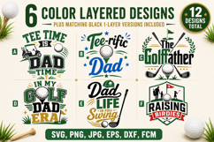 Golf SVG Bundle, Golf Dad Quotes, Bundle, Father’s Day Shirt Product Image 5