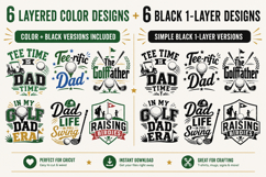 Golf SVG Bundle, Golf Dad Quotes, Bundle, Father’s Day Shirt Product Image 6