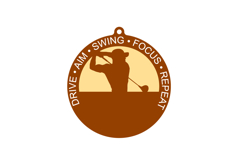 Golf Ornament Laser Cut File Product Image 2