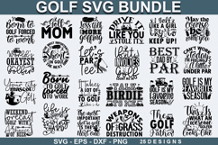 Golf Quotes SVG Bundle ,Golf SVG Bundle, Golf Design Product Image 1