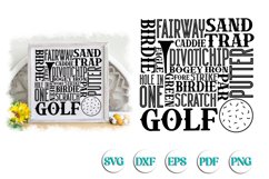 Golf Subway Sign Decor SVG Product Image 1