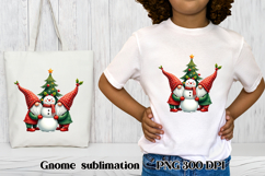 Cute Christmas gnome clipart | Christmas gnome bundle Product Image 3
