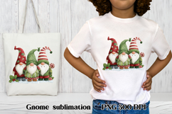 Cute Christmas gnome clipart | Christmas gnome sublimation Product Image 1