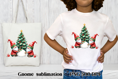 Cute Christmas gnome clipart | Christmas gnome sublimation Product Image 1
