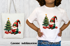 Cute Christmas gnome clipart | Christmas gnome sublimation Product Image 1