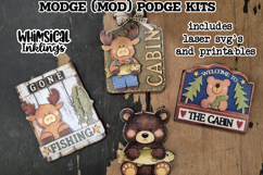 Gone Fishing Magnets Modge Podge SVG's and Printables Product Image 1