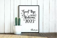 2023 Quotes, Goodbye 2022 Welcome 2023 SVG, 2023 SVG Product Image 6
