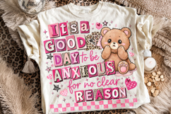 Anxious PNG, Funny Sarcastic Quotes, Anxiety, Mental Health Product Image 2