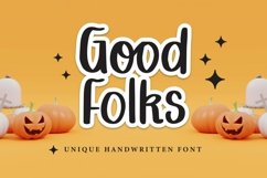 Web Font Good Folks - Unique Handwritten Font Product Image 1