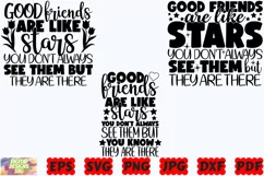 Good Friends Are Like Stars SVG | Funny Friendship SVG | PNG Product Image 2