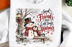 Good Friends Make Cold Days Warmer PNG Product Image 2
