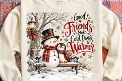 Good Friends Make Cold Days Warmer PNG Product Image 4