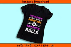 Good Girls Bad Girls SVG | Funny Billiards Quote Cut File Product Image 3
