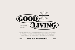 Good Living Typography Quotes T-shirt Design Product Image 1