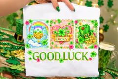 St Patrick's Day Good Luck PNG, Shamrock PNG, Lucky Day PNG Product Image 1