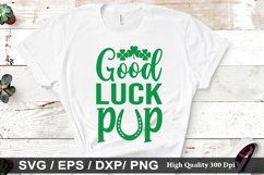 Good luck pup SVG - St. Patrick&#039;s Day Design Product Image 1